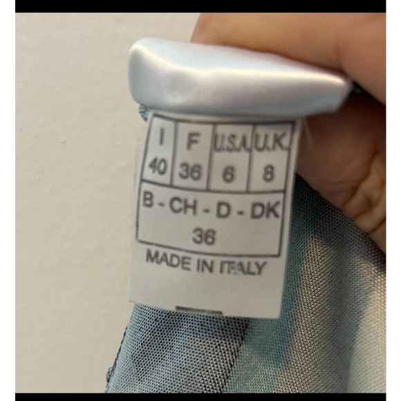 Emilio Pucci Blue multicolor midi dress Sz 6 y2k - Picture 13 of 13